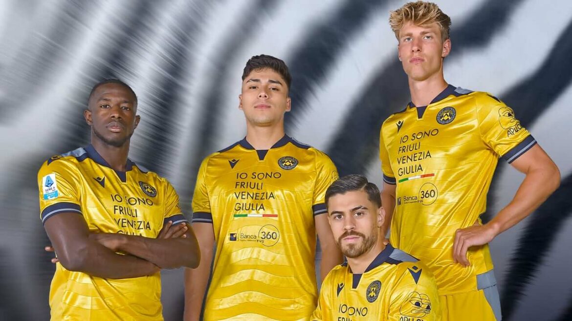 Camisa reserva da Udinese Calcio 2024-2025 Macron