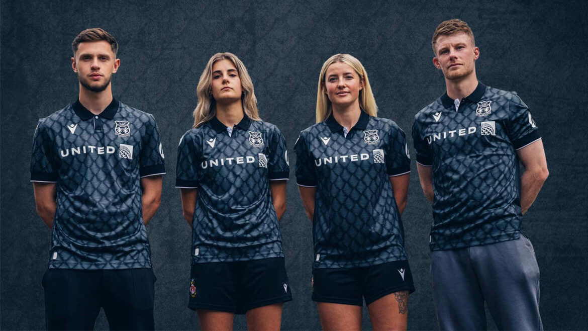 Camisa reserva do Wrexham AFC 2024-2025 Macron