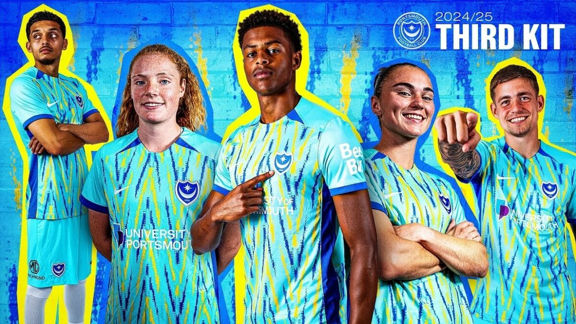 Terceira camisa do Portsmouth 2024-2025 é revelada pela Nike