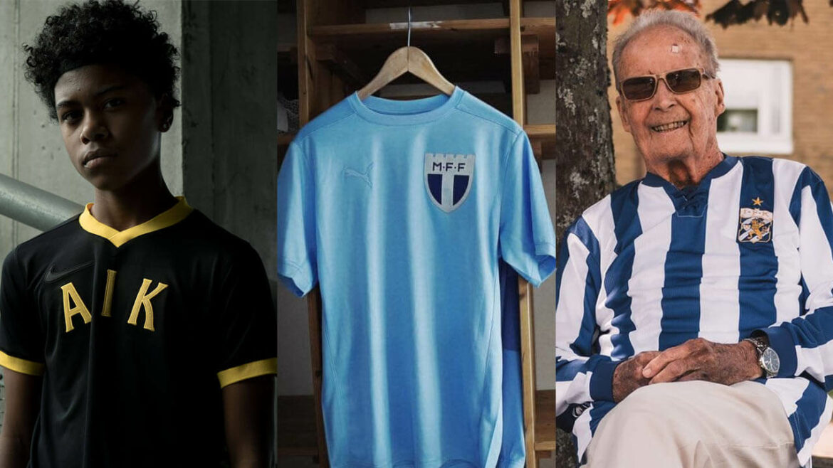 allsvenskan 100 anos camisas retrô