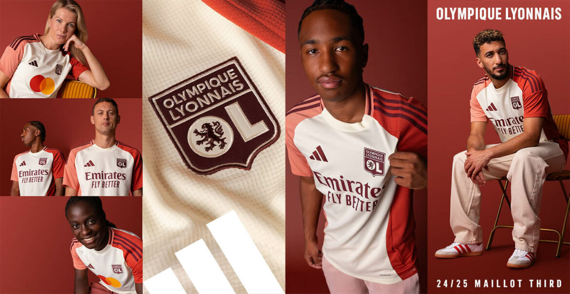 terceira camisa do Olympique de Lyon 2024-2025 Adidas