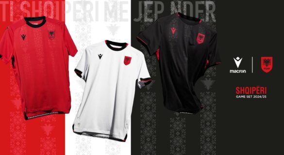 Camisas da Albânia 2024-2025 Macron