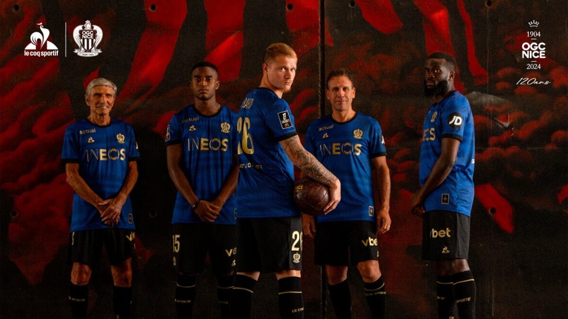 Terceira camisa do OGC Nice 2024-2025 é revelada pela Le Coq Sportif