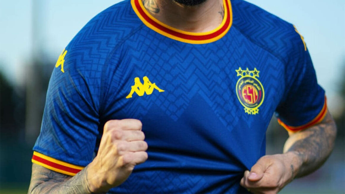 Camisa reserva do Esperance Tunis 2024-2025 Kappa