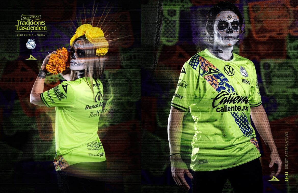 Terceira camisa do Club Puebla 2024-2025 é lançada pela Pirma