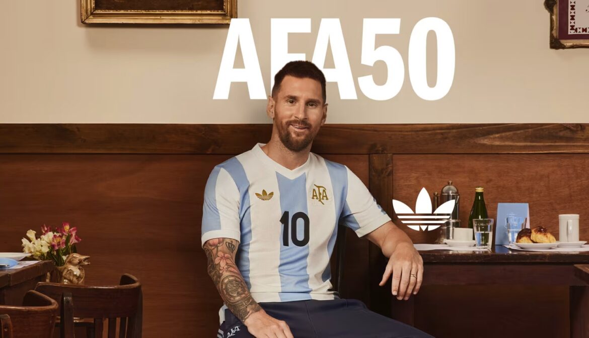 Adidas lança nova camisa de 50 anos com a Seleção Argentina