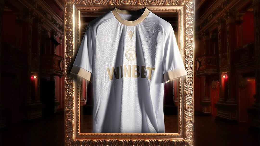Camisa do CSKA Sofia 130 anos do Clube Militar Macron