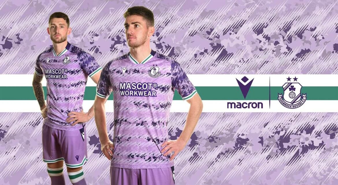 Camisa reserva do Shamrock Rovers 2025 é lançada pela Macron