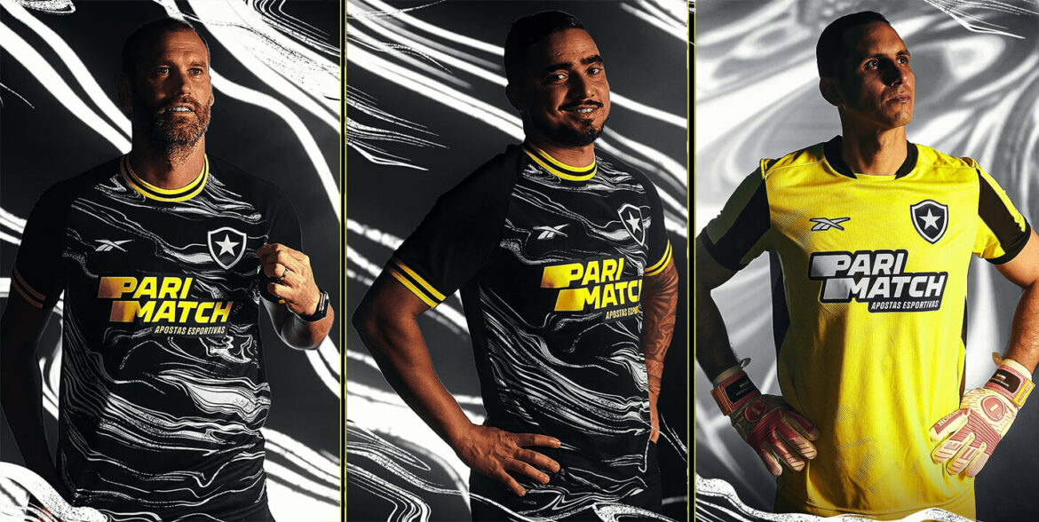 Quarta camisa do Botafogo 2024-2025 Reebok Parimatch