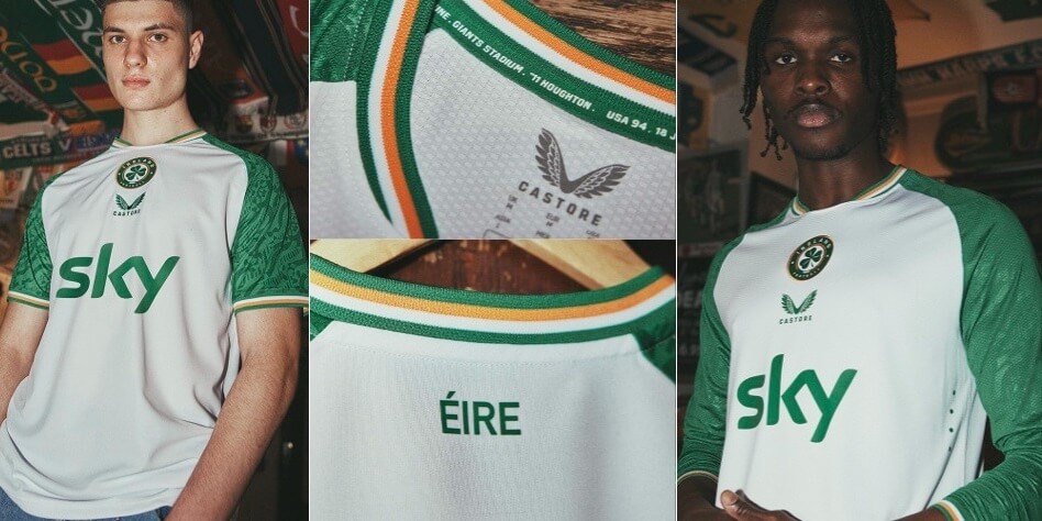 Terceira camisa da Irlanda 2024-2025 é lançada pela Castore