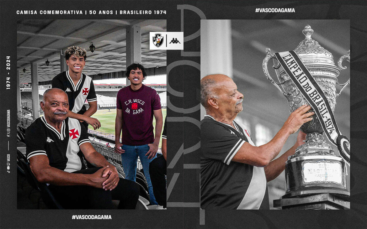 Camisa comemorativa Vasco da Gama 1974-2024 Kappa a