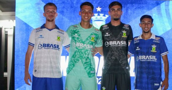 EC Santo André apresenta novas camisas 2025 da Junpe