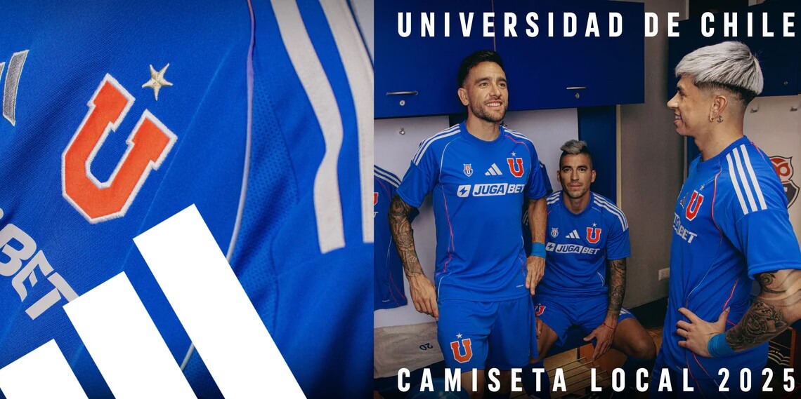 Camisa titular da Universidad de Chile 2025 é lançada pela Adidas (1) Camisa titular da Universidad de Chile 2025 é lançada pela Adidas