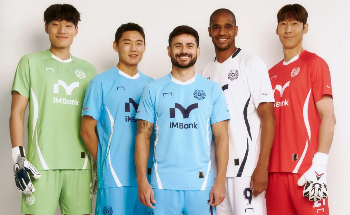 Camisas do Daegu FC 2025 são lançadas pela GOALSTUDIO