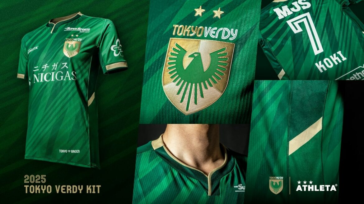 Camisas do Tokyo Verdy 2025 são lançadas pela Athleta (1) Camisas do Tokyo Verdy 2025 são lançadas pela Athleta