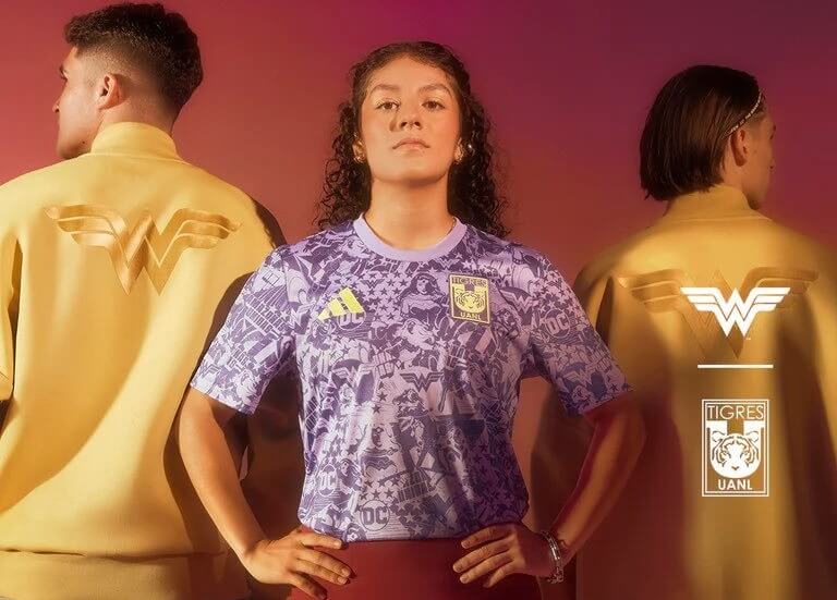 Tigres UANL lança camisa pré-jogo da Mulher Maravilha