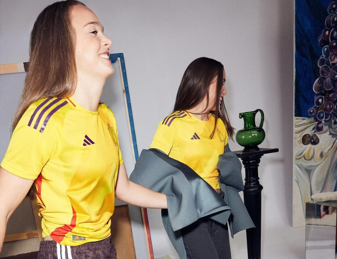 Adidas lança camisa reserva da Bélgica para a Euro Feminina 2025
