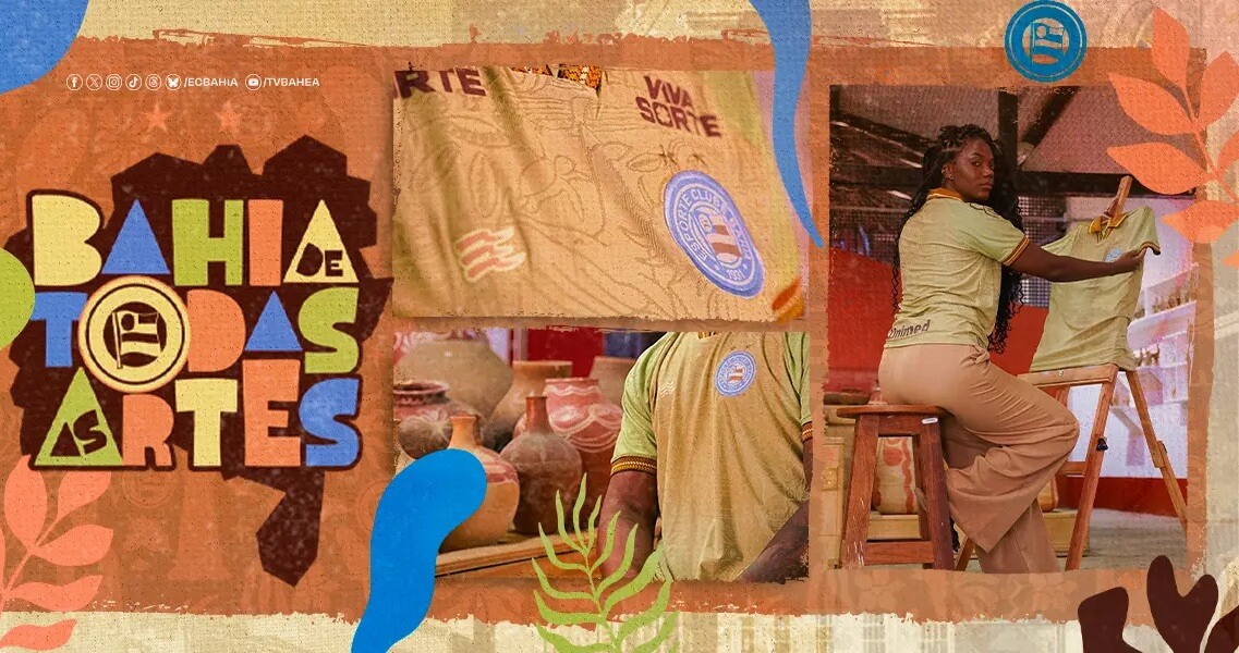 Bahia lança camisa em homenagem à cultura do estado