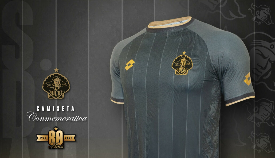 Camisa 80 anos Aucas 2025 Lotto