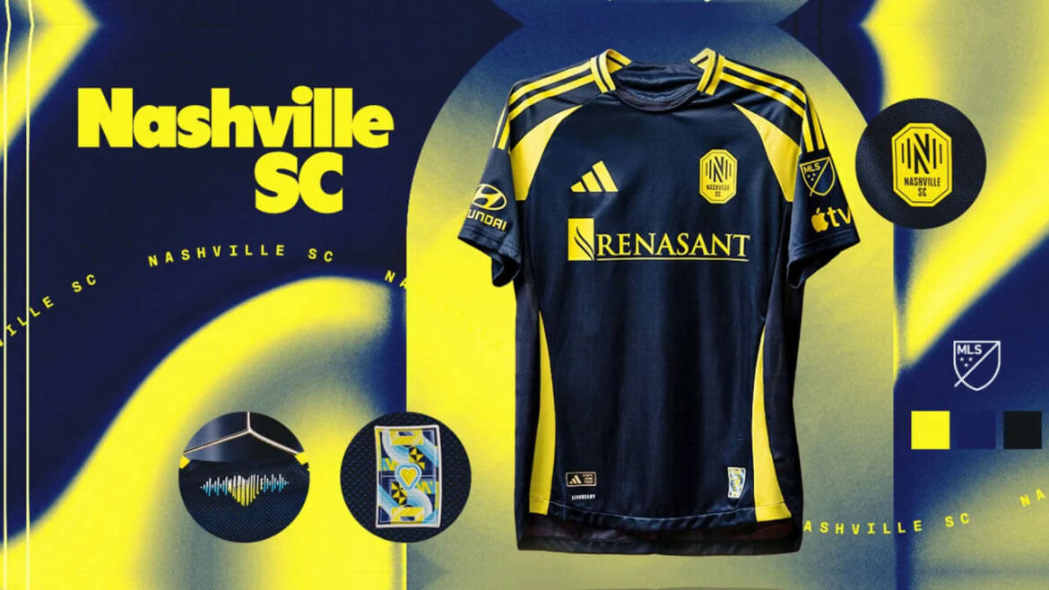 Camisa reserva do Nashville SC 2025 Adidas