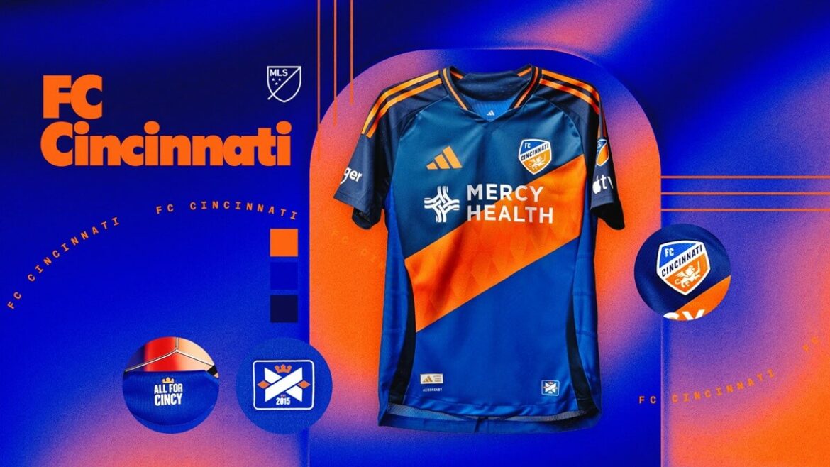 Camisa titular do FC Cincinnati 2025 é lançada pela Adidas para a MLS