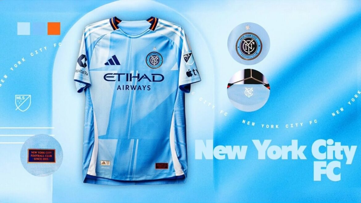 Camisa titular do New York City FC para a MLS 2025 é lançada pela Adidas