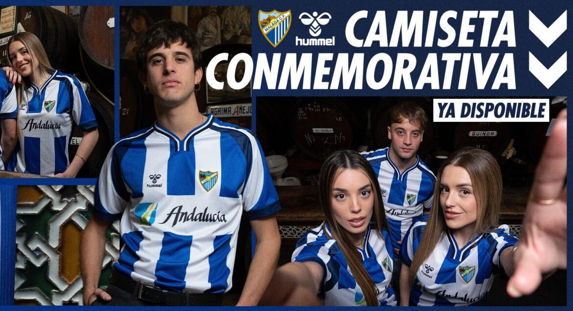 Málaga CF lança camisa de 25 anos da volta à elite espanhola