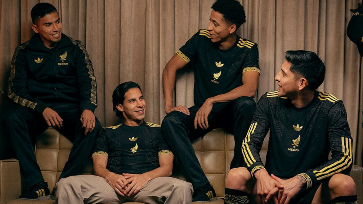 Camisa preta do México 2025 Adidas