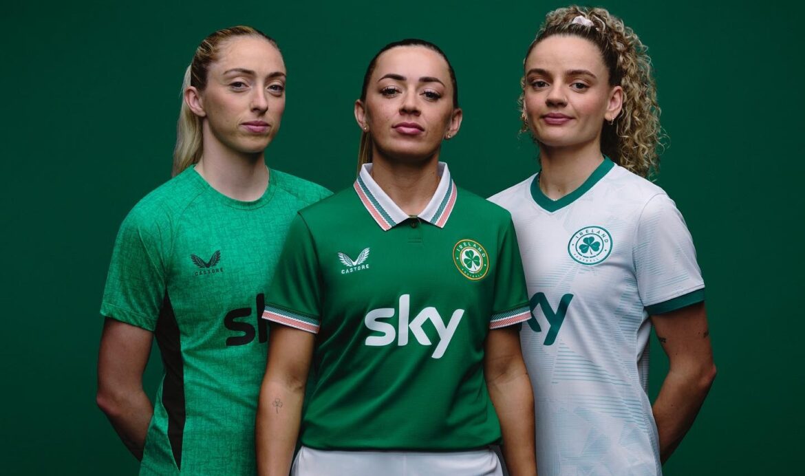 Camisas da Irlanda feminina 2025-2026 são lançadas pela Castore
