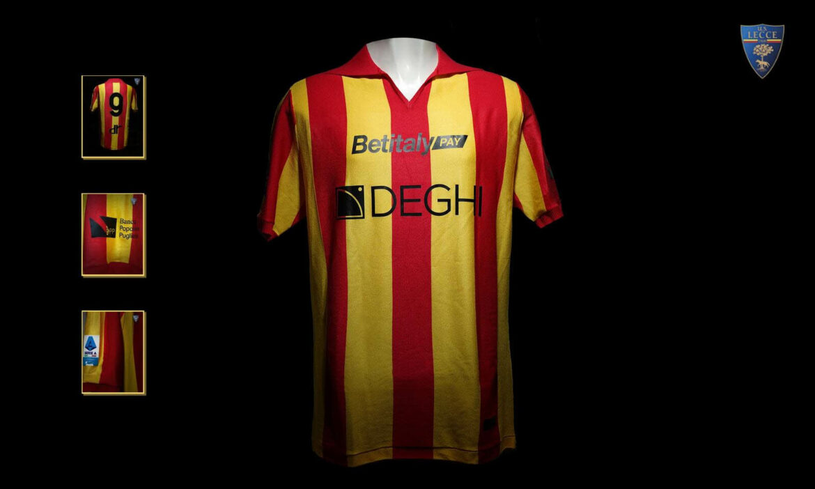 US Lecce lança camisa de 117 anos