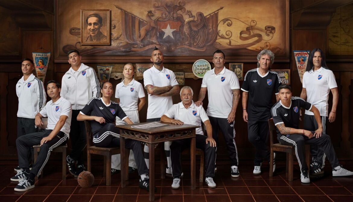 Camisa do centenário do Colo-Colo 2025 Adidas a Camisa do centenário do Colo-Colo 2025 Adidas