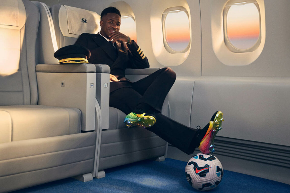 Vini Jr. ganha primeira chuteira Mercurial Vapor exclusiva da Nike