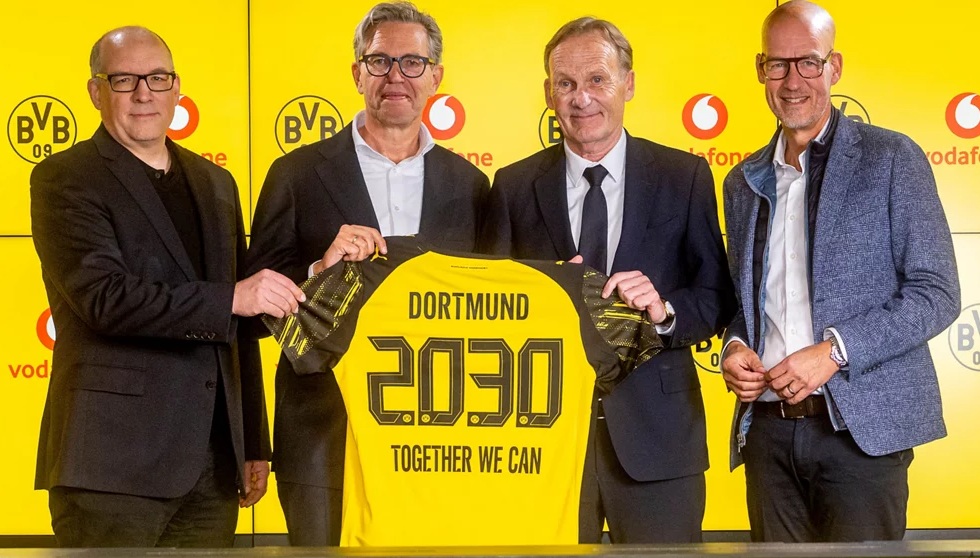 Borussia Dortmund anuncia Vodafone como nova patrocinadora máster
