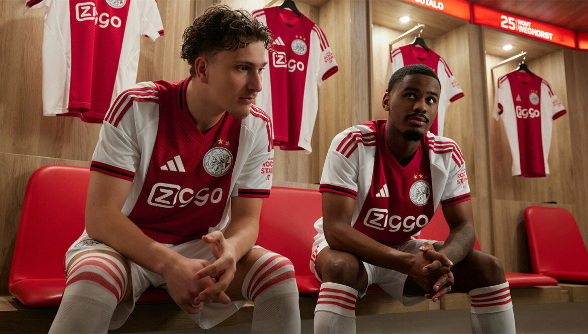 Camisa titular do Ajax 2025-2026 é lançada pela Adidas