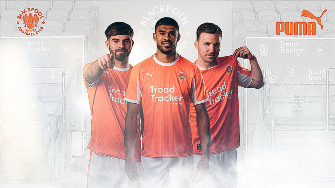 Camisa titular do Blackpool FC 2025-2026 PUMA Camisa titular do Blackpool FC 2025-2026 PUMA