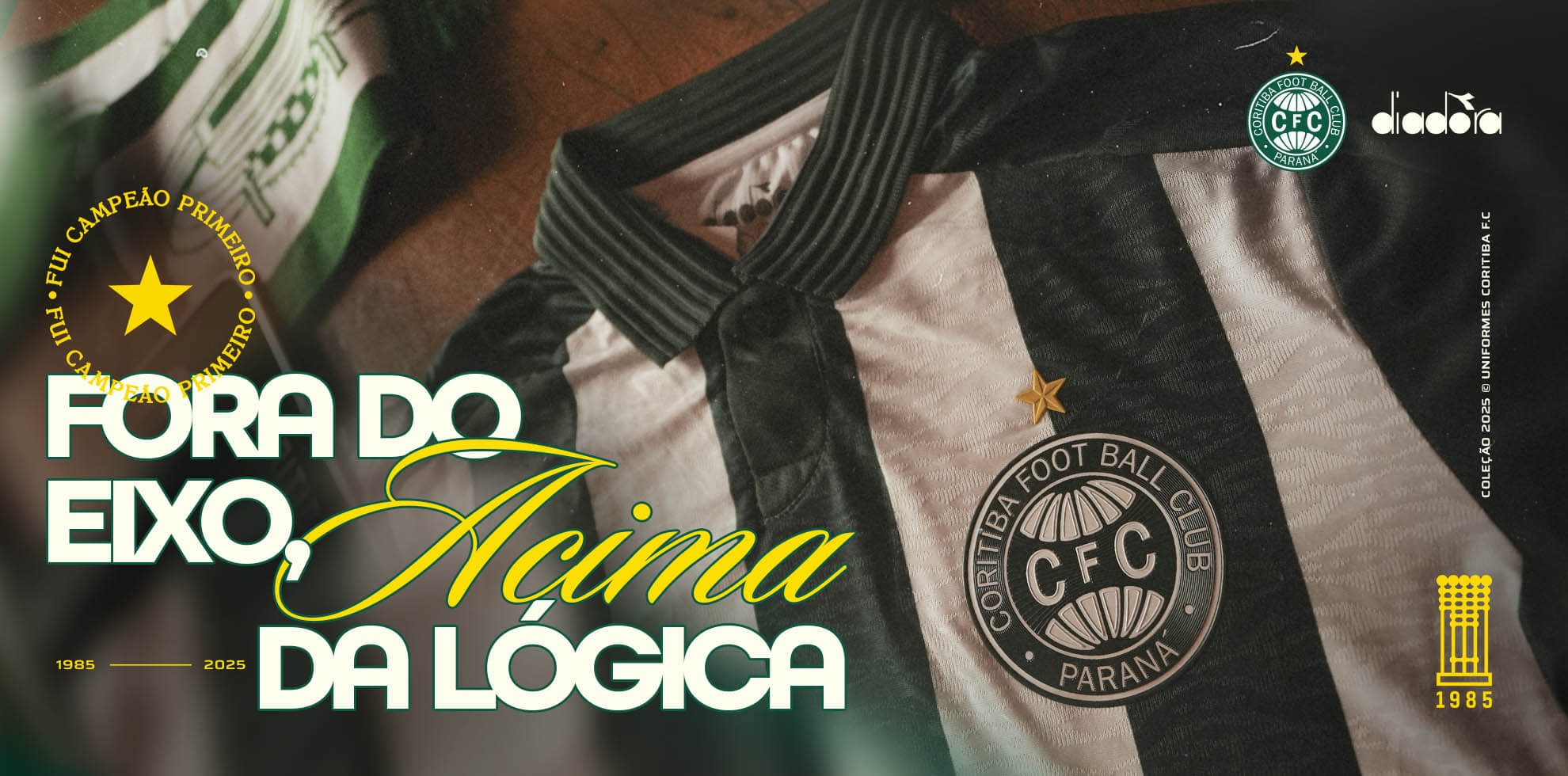 Camisas do Coritiba 2025-2026 são lançadas pela Diadora