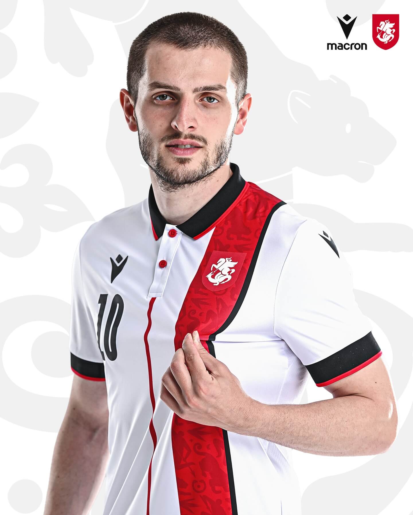 Macron lança camisa titular da Geórgia 2025-2026