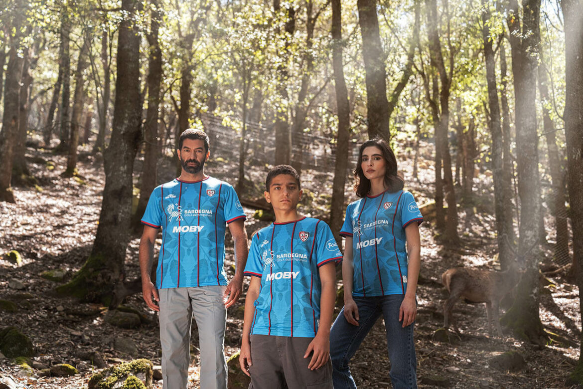 Terceira camisa do Cagliari Calcio 2025-2026 Eye