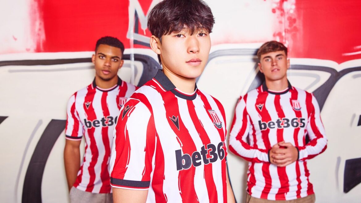 camisa stoke city titular 2025-2026 macron