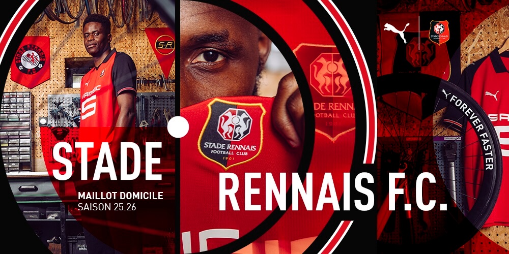 camisa titular rennes 2025-2026 puma