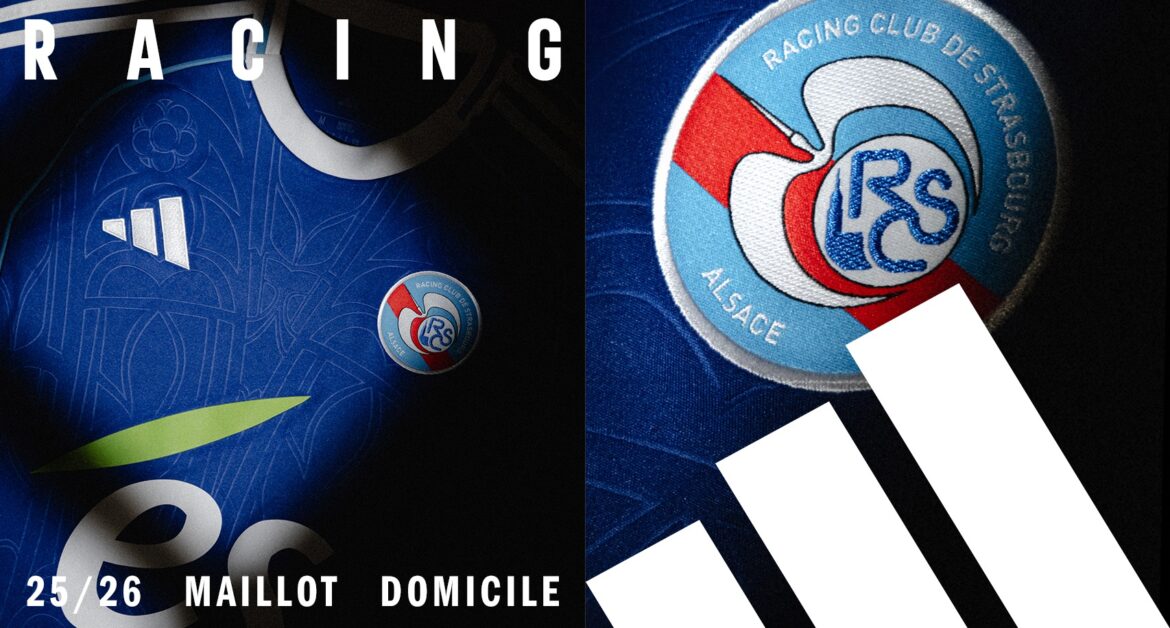 camisa titular strasbourg 2025-2025 adidas