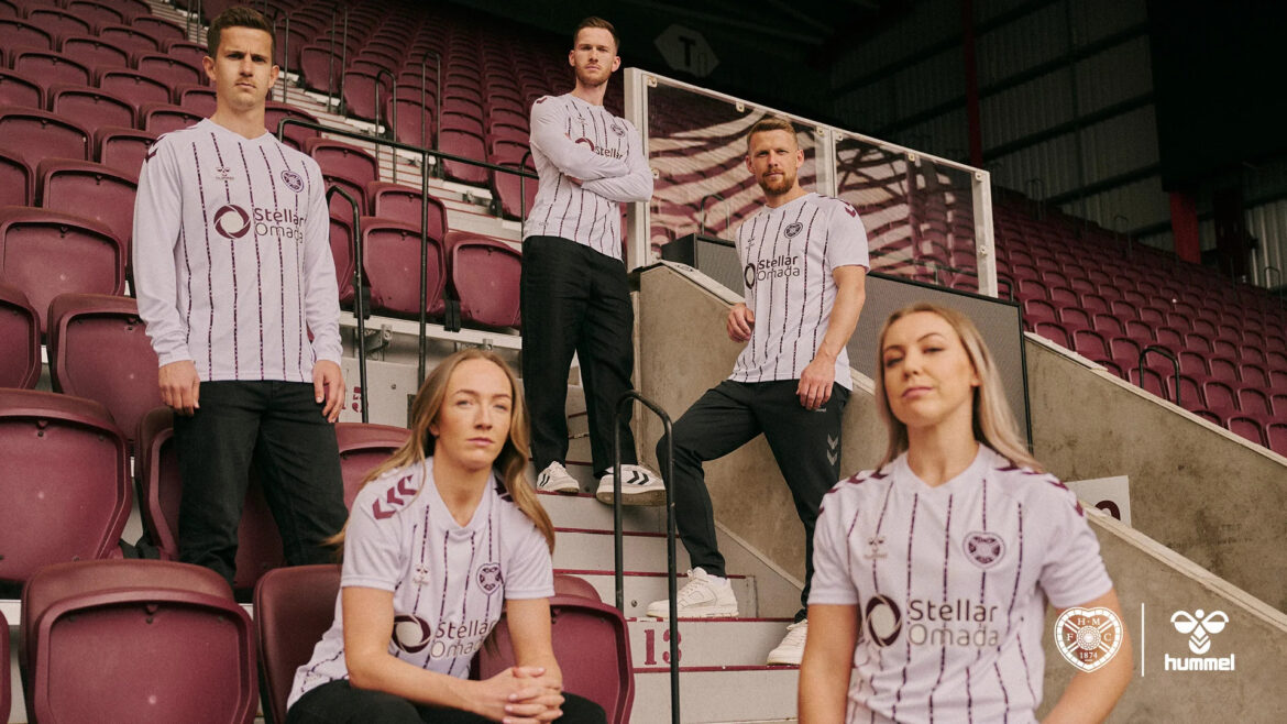 Camisa reserva do Hearts 2025-2026 é lançada pela Hummel
