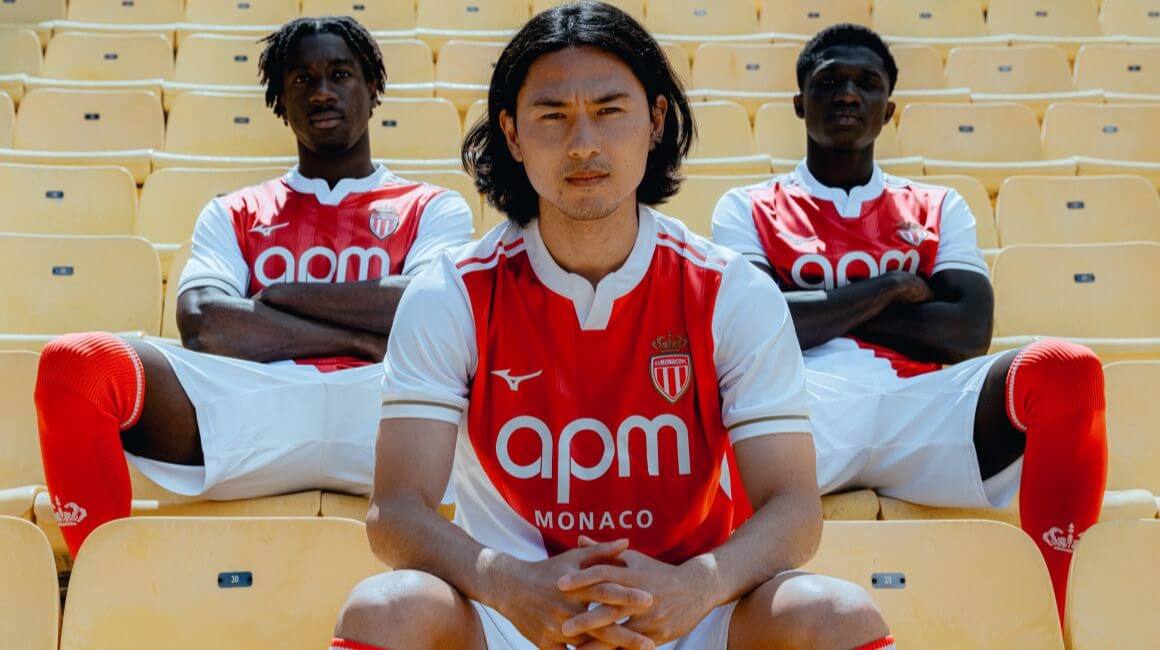Camisa titular do AS Monaco 2025-2026 Mizuno