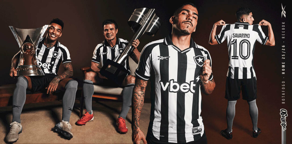 Camisa titular do Botafogo 2025-2026 Reebok