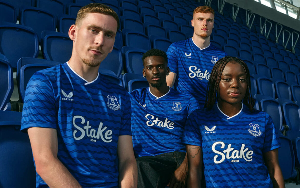 Camisa titular do Everton FC 2025-2026 Castore