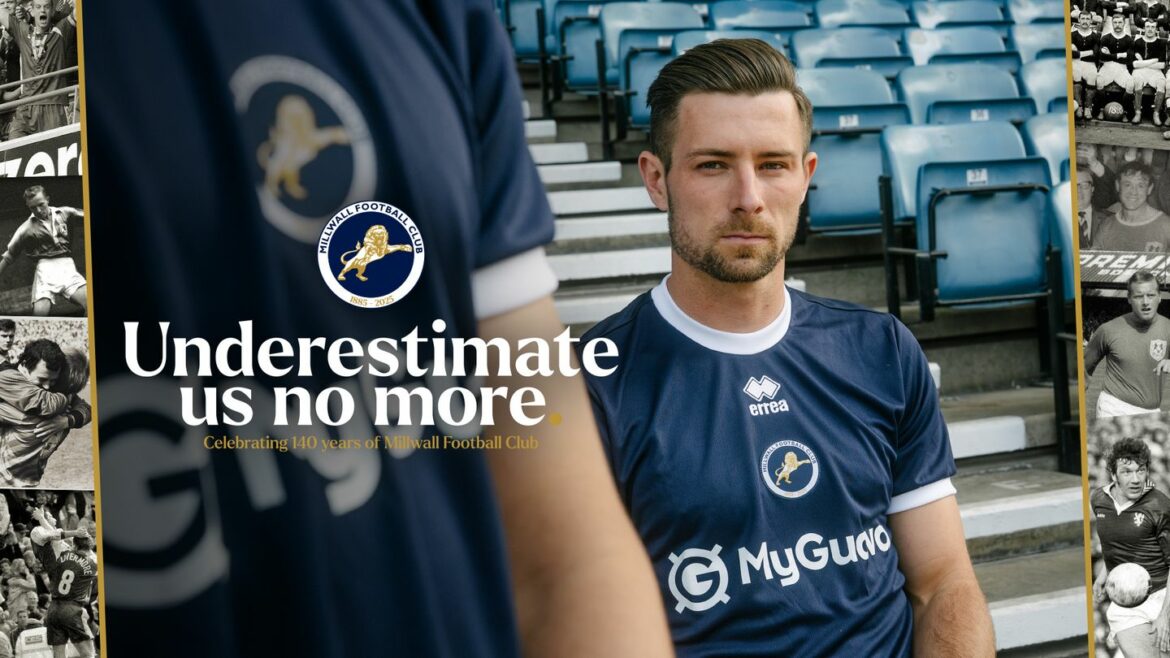 Camisa titular do Millwall FC 2025-2026 é lançada pela Erreà