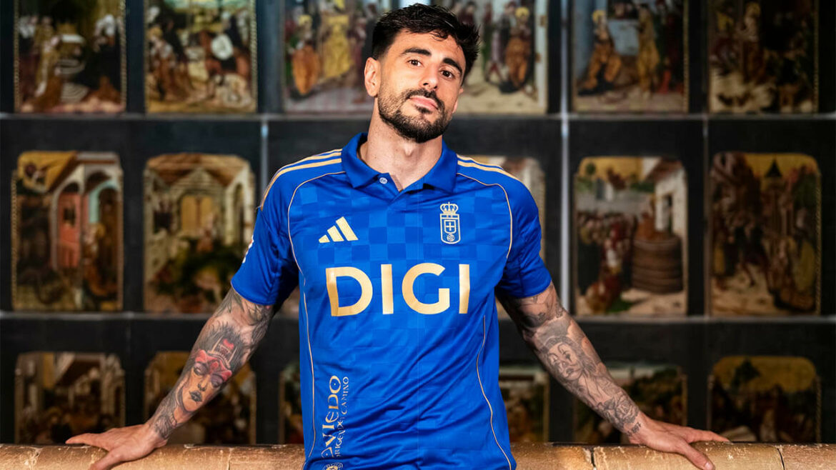 Camisa titular do Real Oviedo 2025-2026 Adidas