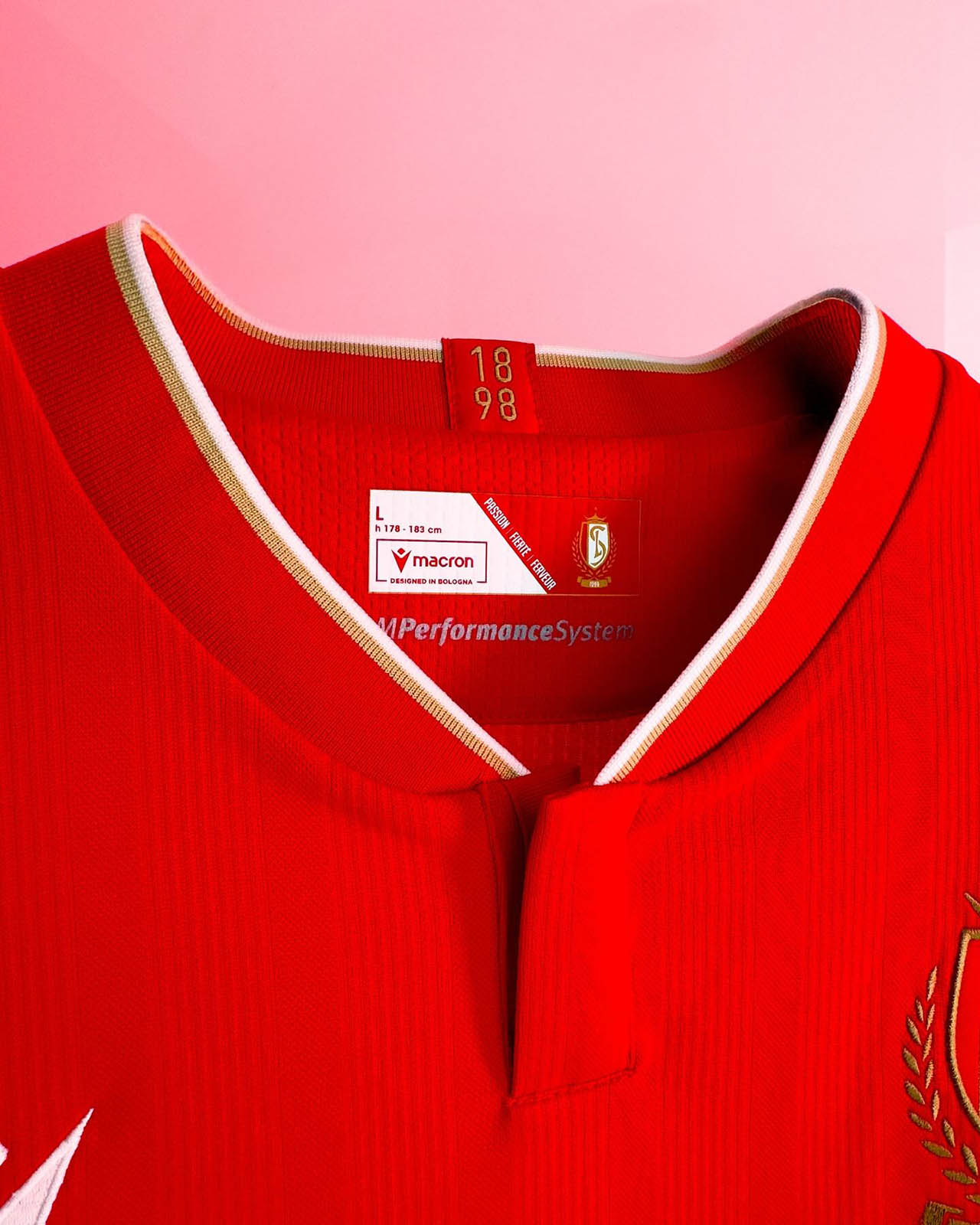 Camisa titular do Standard Liège 2025-2026 Macron