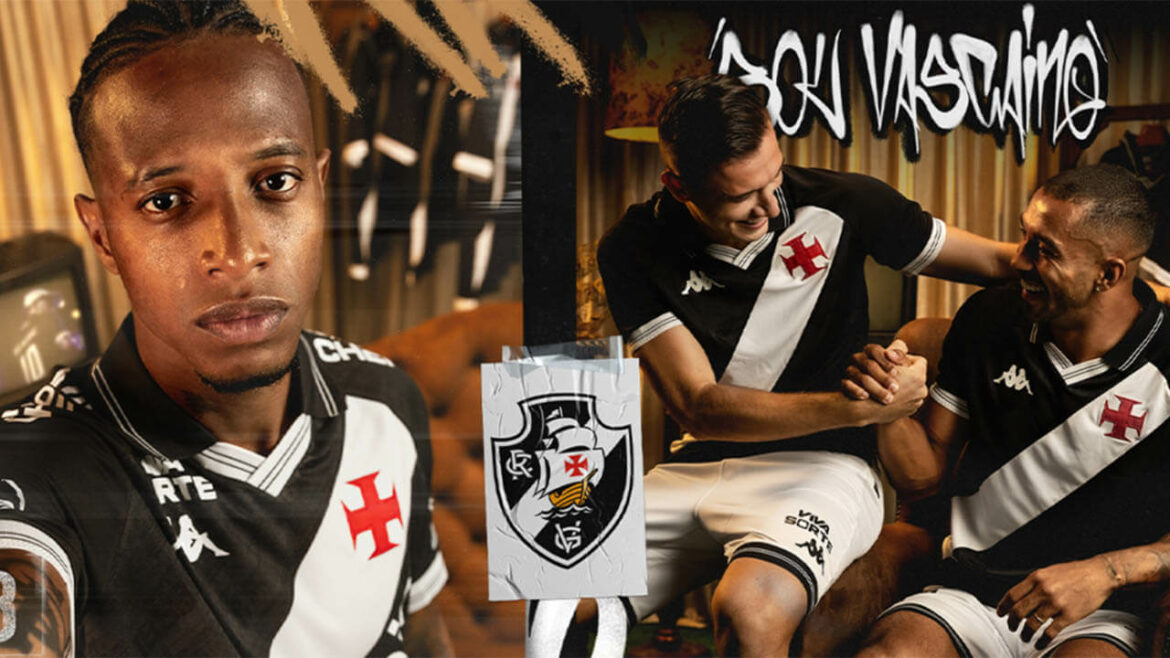 Camisa titular do Vasco da Gama 2025 Kappa