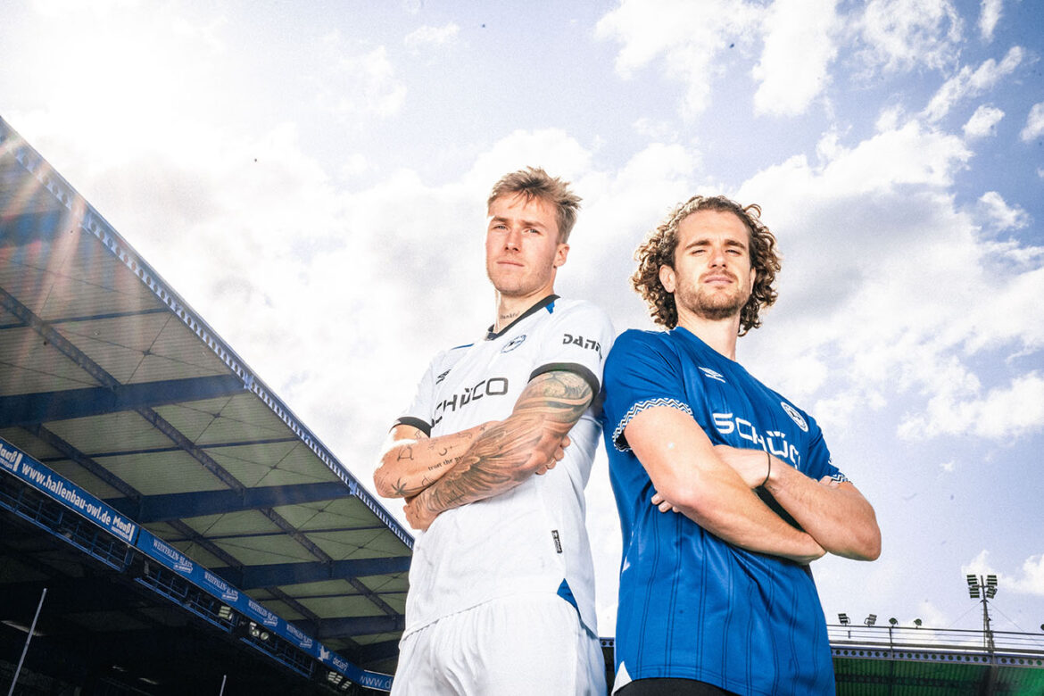 Umbro lança camisas do Arminia Bielefeld 2025-2026